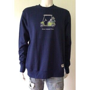 NEW LIFE IS GOOD Long Sleeve Golf Cart This Is How I Roll Sweatshirt (Size M)